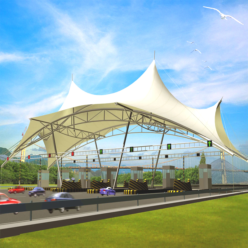 膜结构收费站-收费站膜结构雨棚-收费站膜结构遮