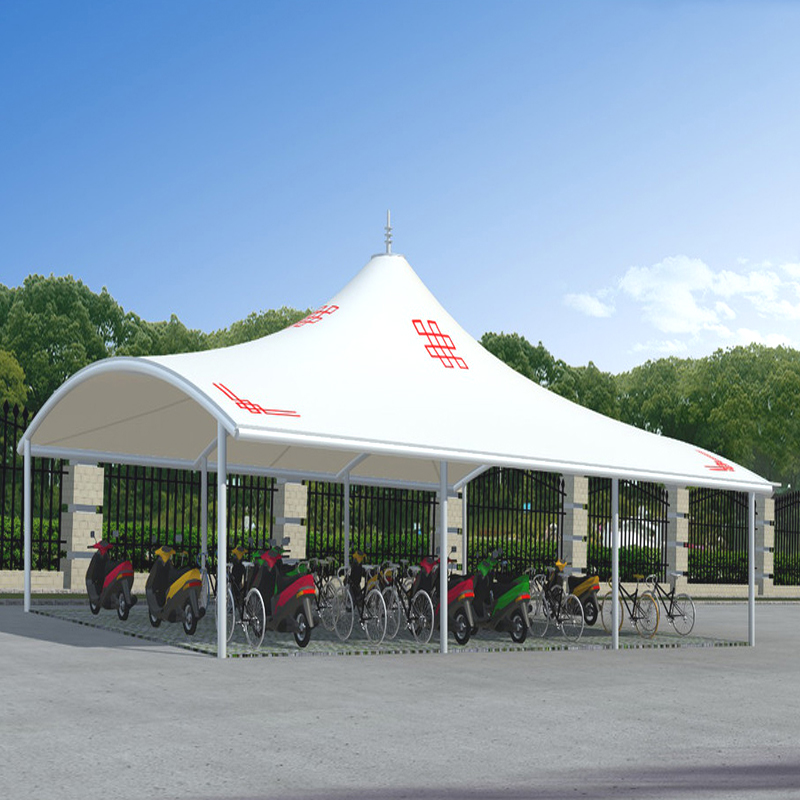 膜结构停车棚有哪些常见的材料选择